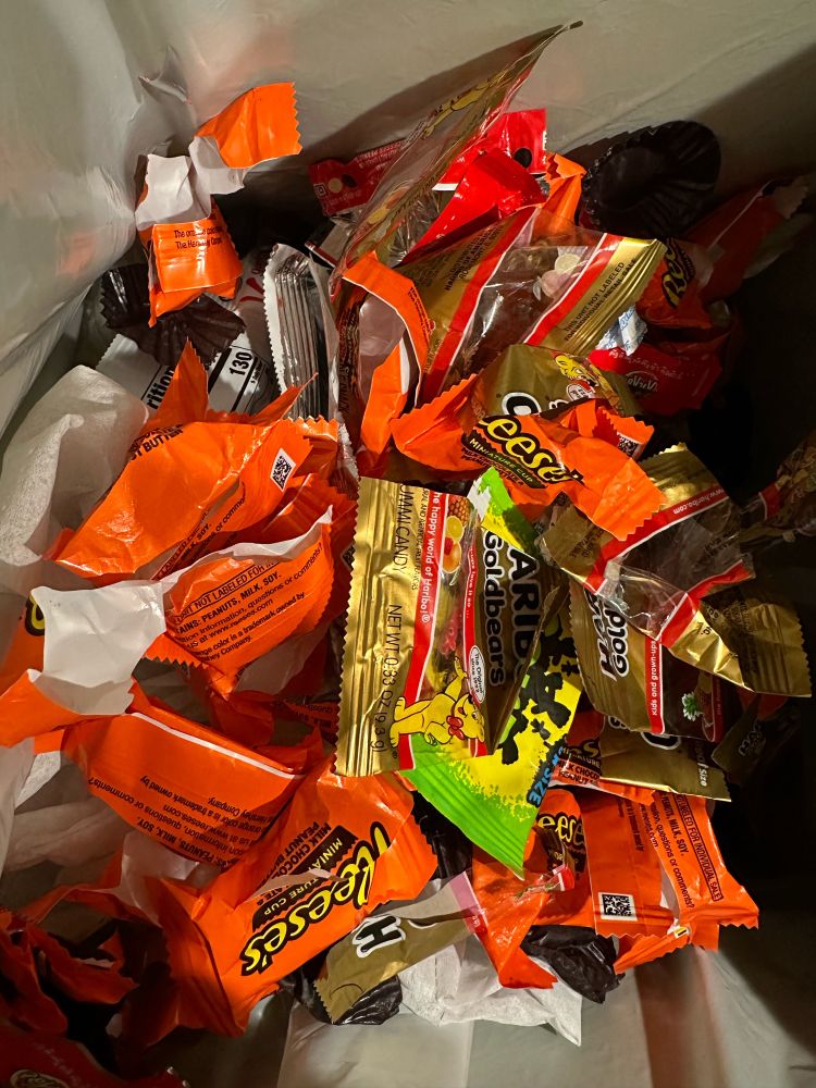 Bag of unopened Halloween candy discovered on Election Day, did not survive election night 