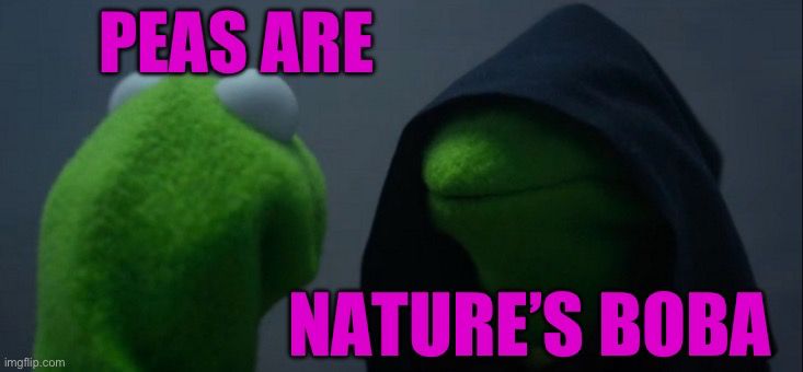 Peas are nature’s boba