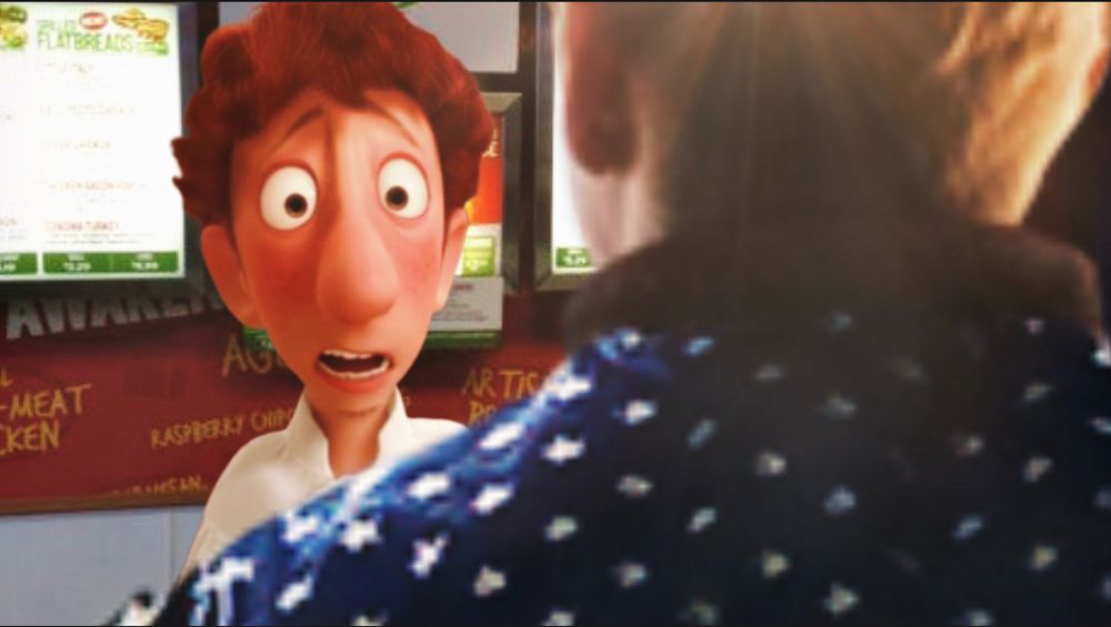 Homelander from The Boys and Linguini from Ratatouille 