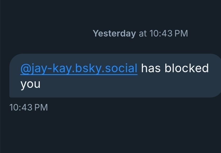 jay-kay.bsky.social has blocked you