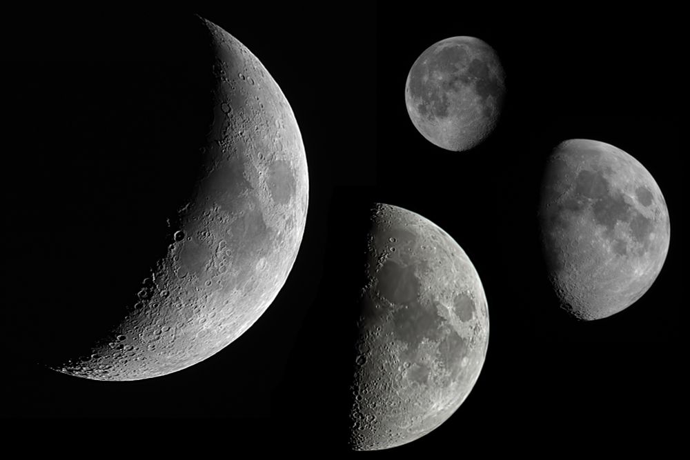 A collection of moon pics taken by me