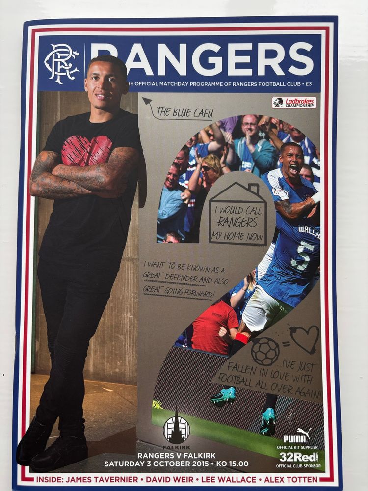 James Tavernier captain of Rangers FC 03/10/2015