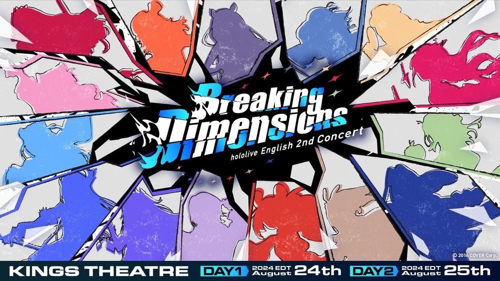 「ホロライブEnglish」2回目の全体ライブ『hololive English 2nd Concert -Breaking Dimensions- 』開催決定！