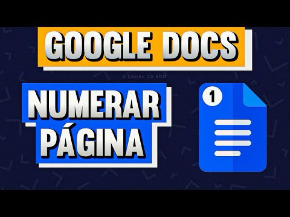 Como Numerar Páginas no Google Docs a Partir da Introdução (Número de Páginas Google Docs)