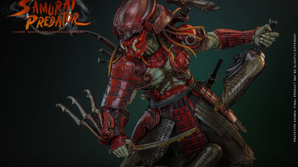 #HotToys has revealed a new Samurai Predator 1/6 scale collectible inspired by the hit 2004 film #AlienvsPredator 