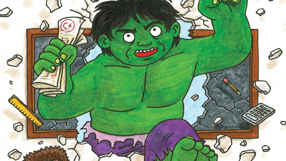 Hulk Teach! by Jeffrey Brown from Marvel and Scholastic #hulk #jeffreybrown