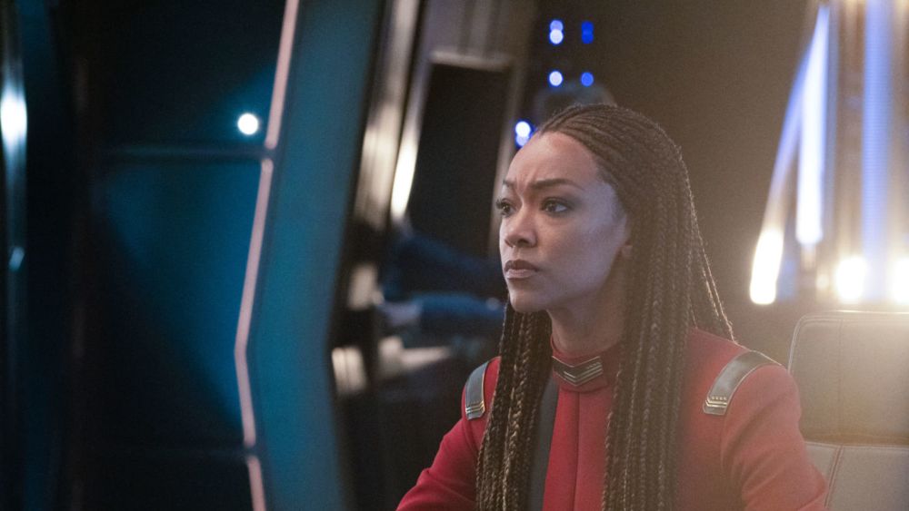 Paramount+'s #StarTrekDiscovery star #SonequaMartinGreen explains how the series got off to a bit of a "wobbly" start and how it found its "distinct identity" in Season 3. / #StarTrek