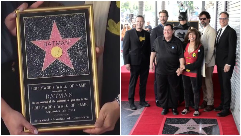 Check out the video of Batman being honored with a star on the Hollywood Walk of Fame - and earning a Guinness World Records title. / #Batman #DarkKnight #WalkOfFame