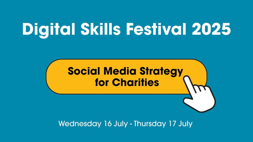 Digital Skills Festival 2025

Social Media Strategy for Charities

Wednesday 16 July - Thursday 17 July

Cursor hand icon