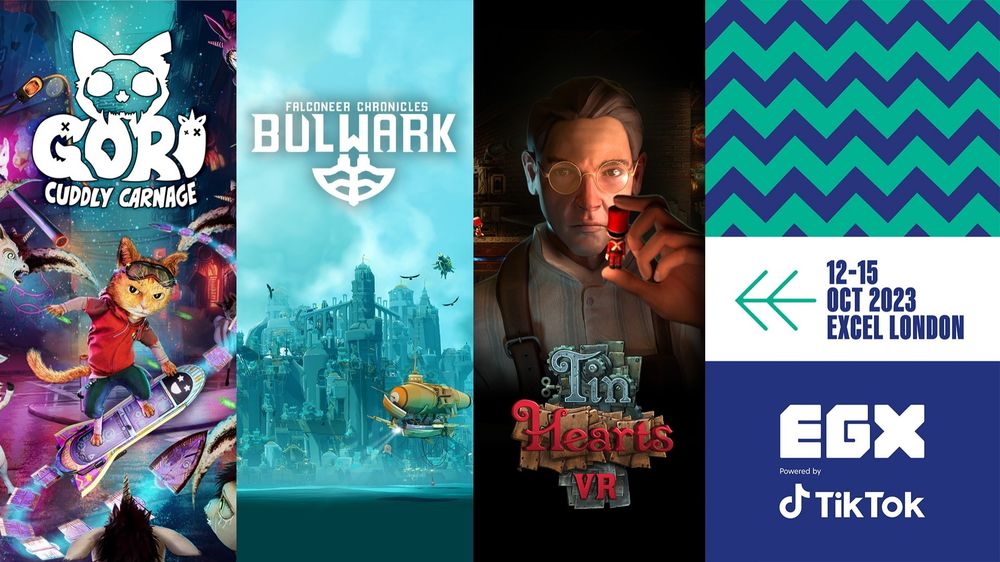 Showing games.coming to EGX show. Gori, Bulwark and Tin Hearts VR.