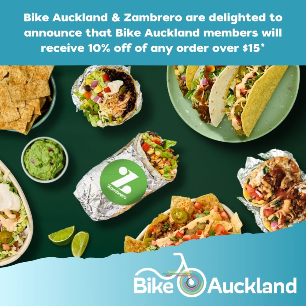 Bike Auckland and Zambrero offer up tasty partnership in the name of social good - Bike Auckland