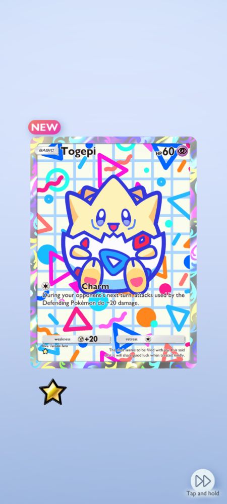 full art togepi with 90's pattern background 