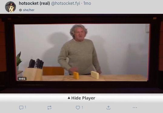 bluesky post with video, but the video "stretches" the post to reveal it overlaid on a movie theater screen