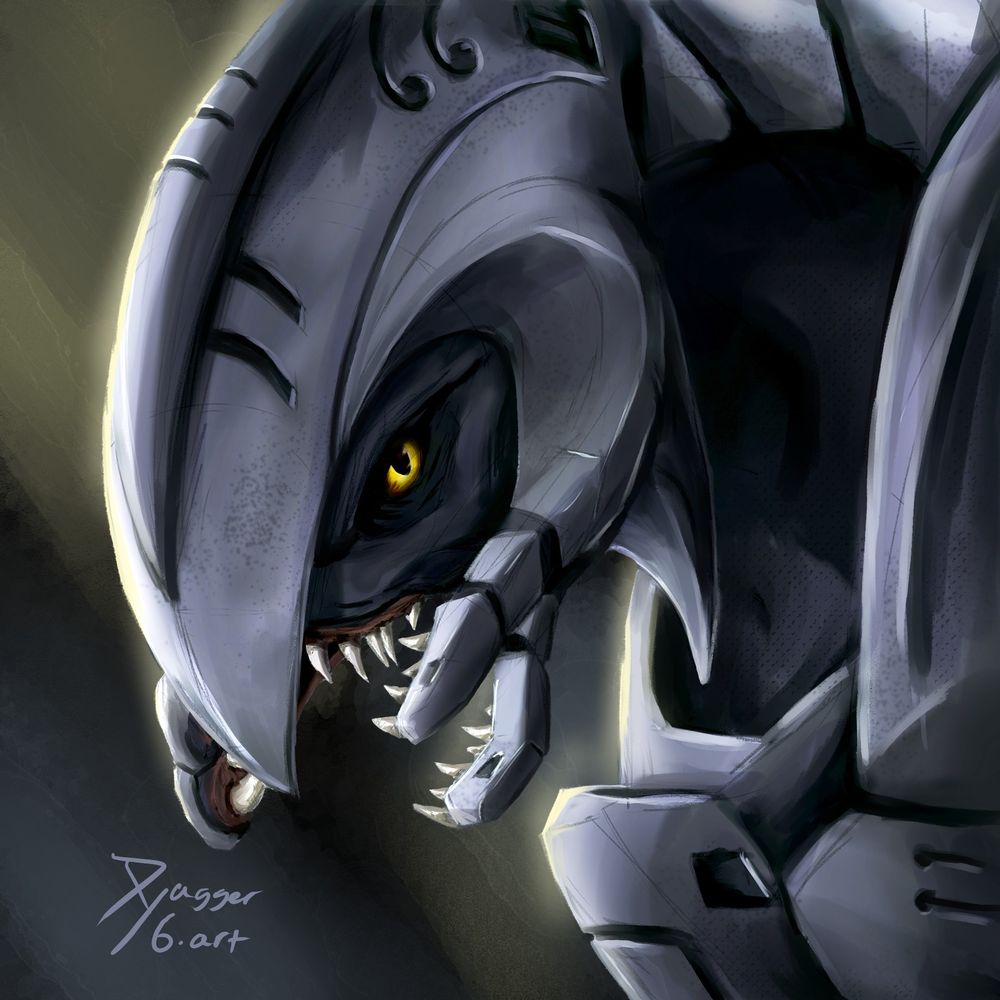 A drawing the sangheilli arbiter Ripa 'Moramee