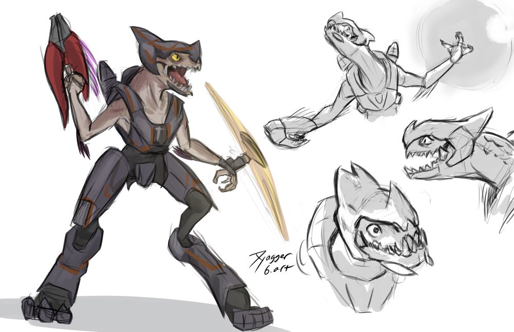 A jackal from Halo 4/5