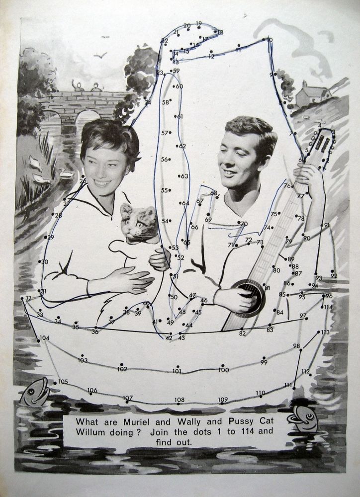 A join-the-dots page in a Pussy Cat Willum annual