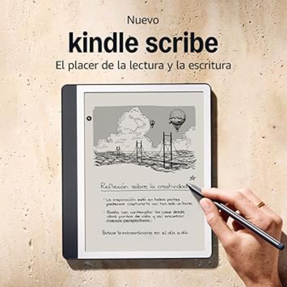 Nuevo Amazon Kindle Scribe (16 GB) | Pantalla rediseñada con bordes uniformes y escritura directa en libros y documentos | Lápiz prémium | Gris tungsteno : Amazon.es: Otros Productos