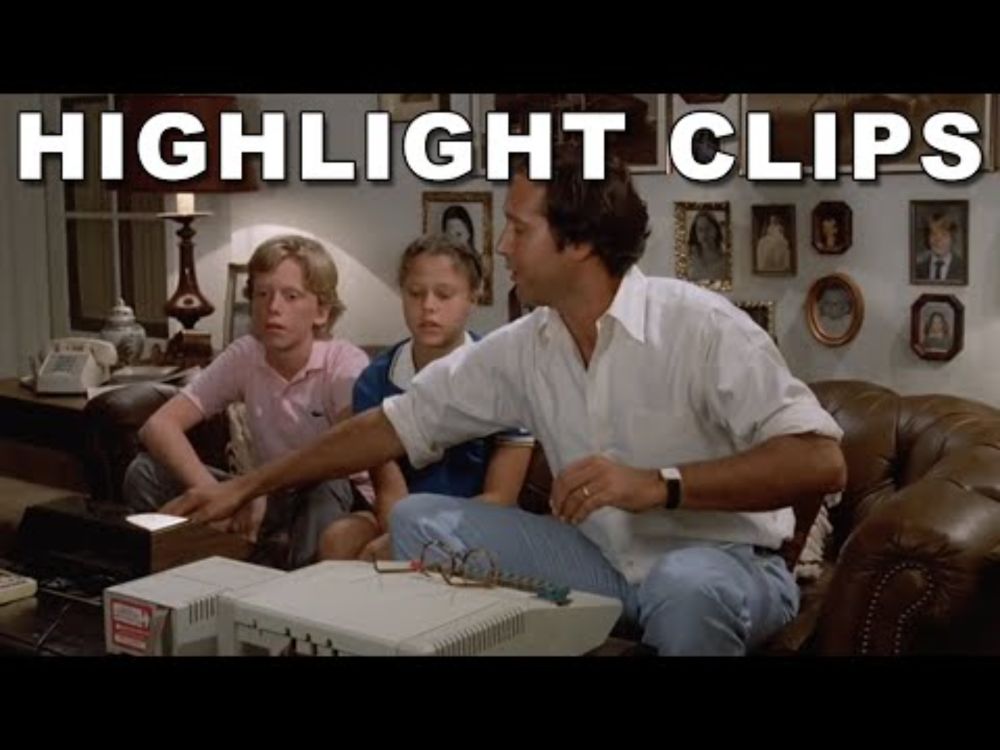 Film Clip: Clark Shows Kids The Trip Route on Computer | National Lampoon's Vacation (1983)