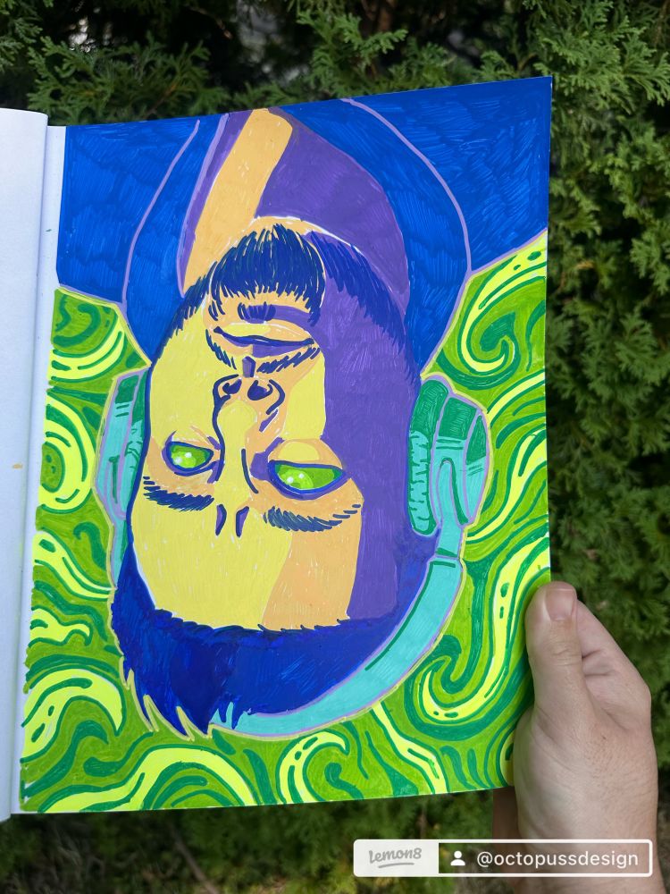 Self portrait of what synesthesia feels like.