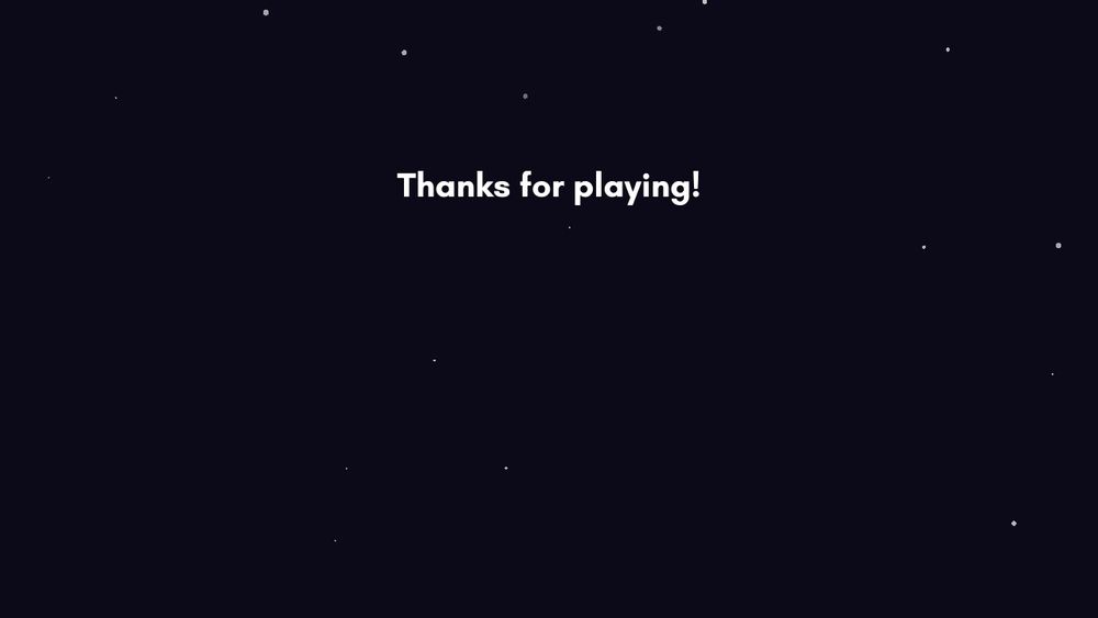 End credits of Pikuniku.