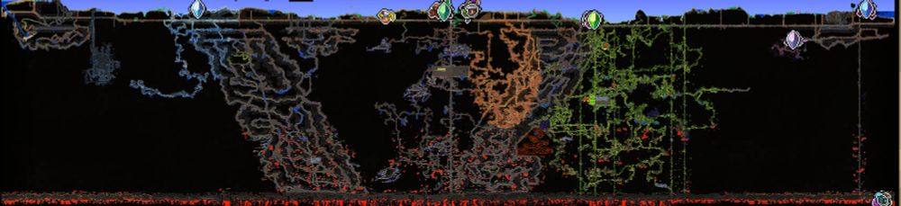 Terraria large world fully cleansed