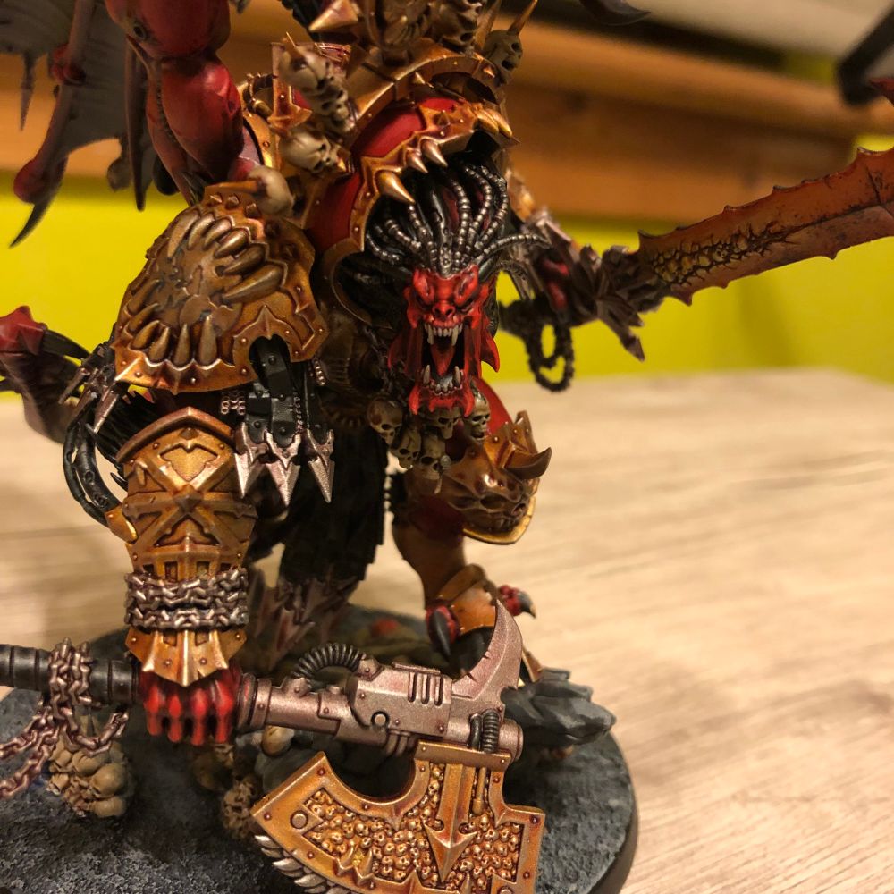 Angron and a bit of a close up on his face. 