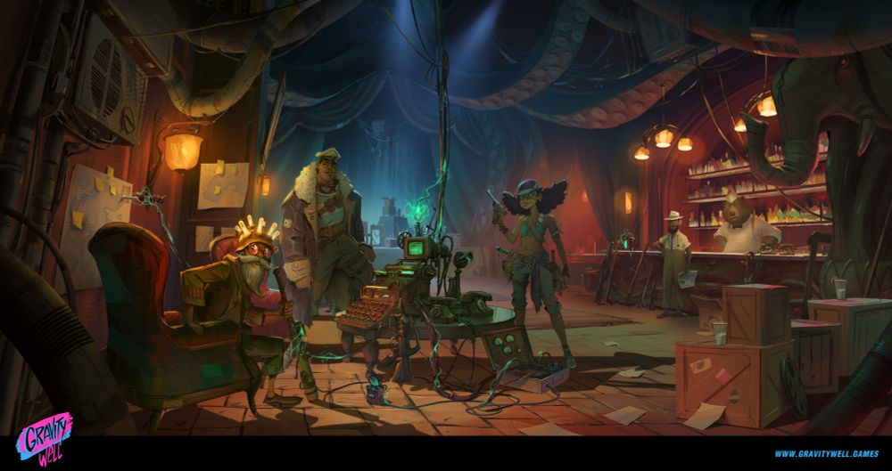 Dark moody concept art