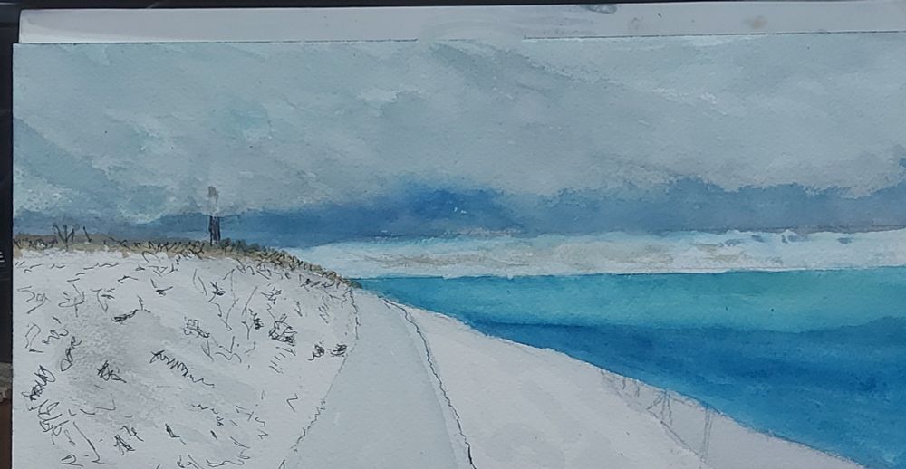 Snow at cap blanc nez