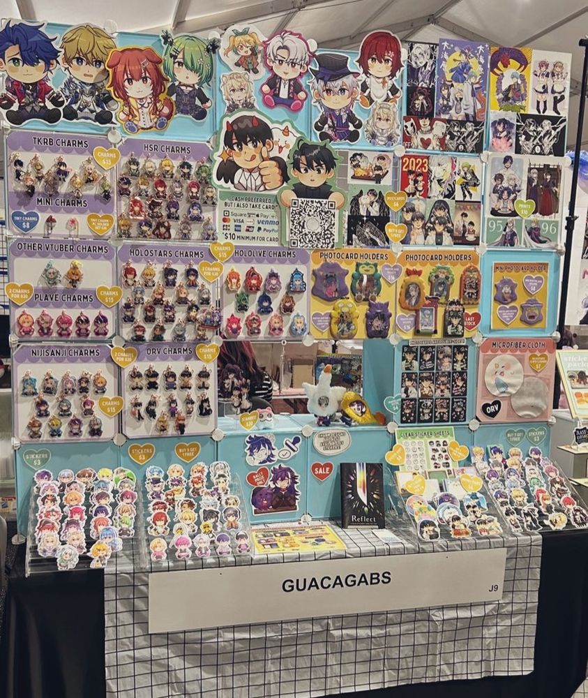 Photo of my artist alley table display