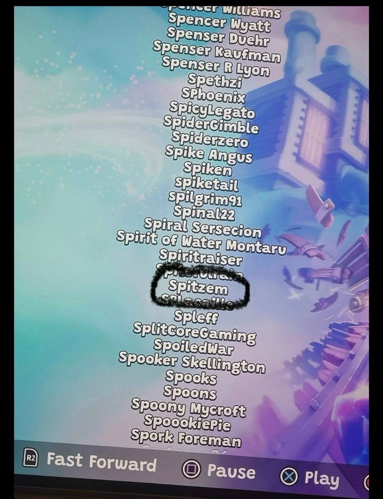 Spitzem in the credits as a backer of the original game