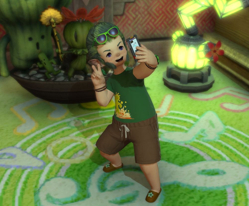 Spitzem in the new cactuar shirt