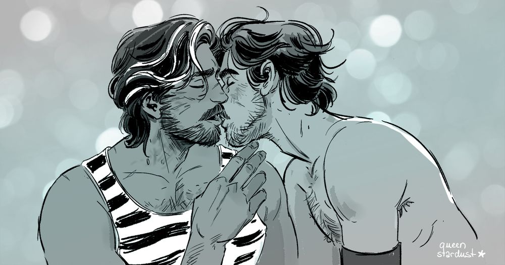 clair obscur expedition 33 Gustave leaning in to kiss Verso, both in swimsuits