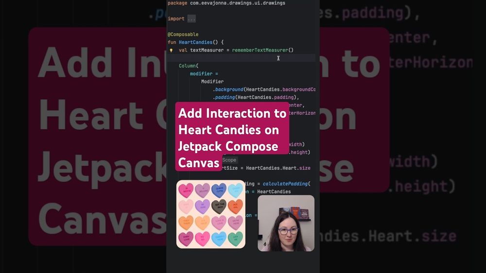 Add Interaction to Heart Candies on Jetpack Compose Canvas - Silent Coding