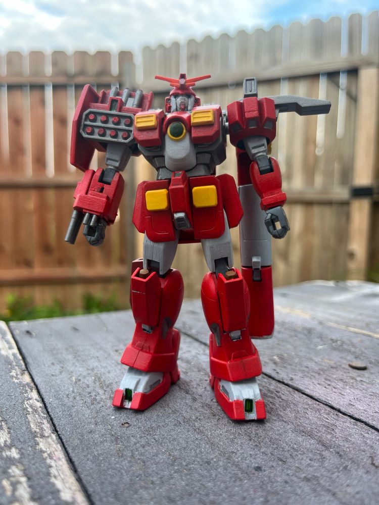 Painted NG 1/144 Leopard painted with Velljo colors standing front pose
