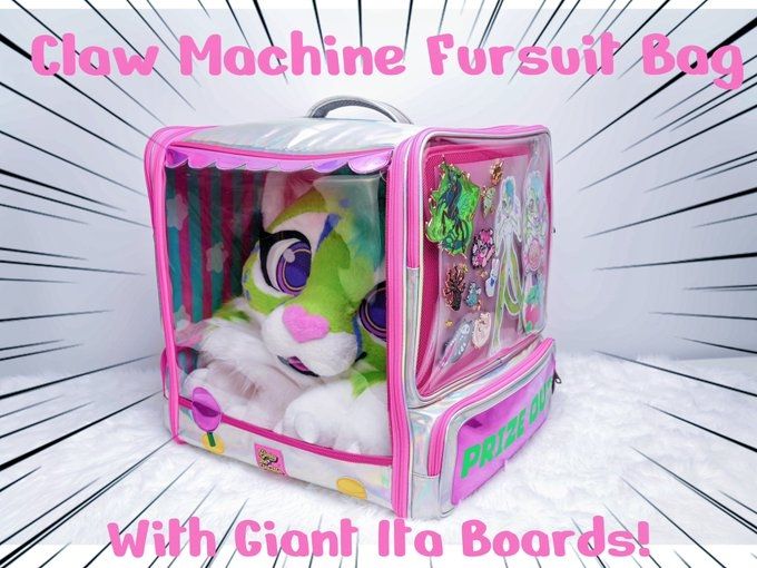 Claw machine fursuit backpack 