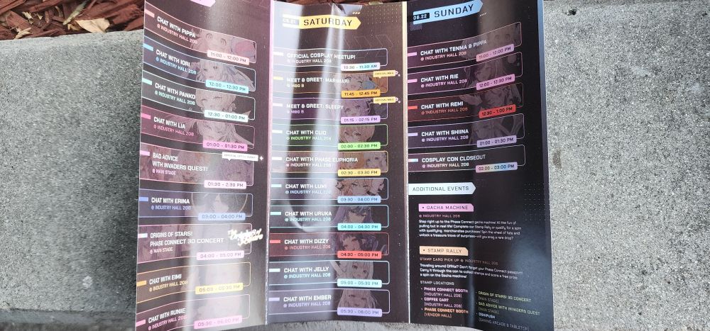 Phaseconnect schedule for Offkaiexpo 2025