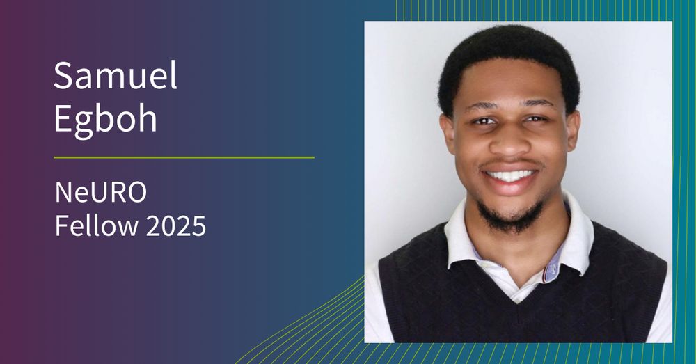Samuel Egboh, 2025 Neurosciences Undergraduate Research Opportunity (NeURO) Fellow