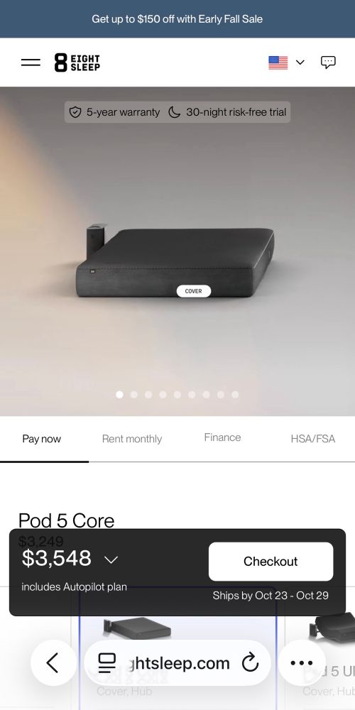 Eight sleep bed web site 