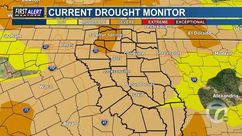 East Texas Drought Monitor