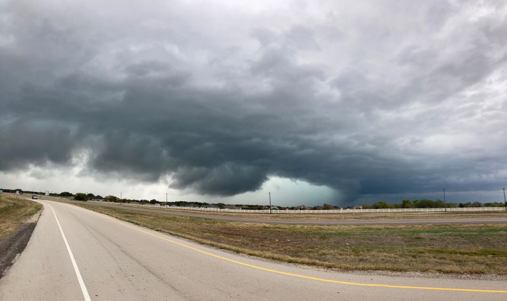 Severe warned supercell near Terrell, Texas on November 4, 2022. 