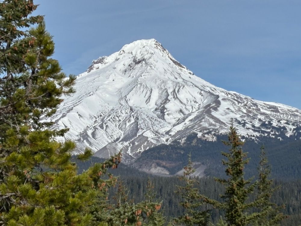 Mt Hood seen from Palmeteer Point, Oregon