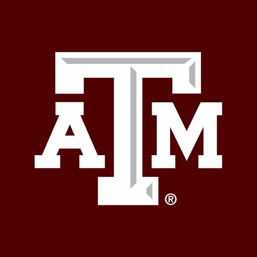 A photo of Texas A&M University’s logo