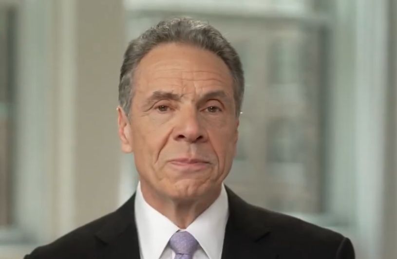 A photo of Andrew Cuomo looking