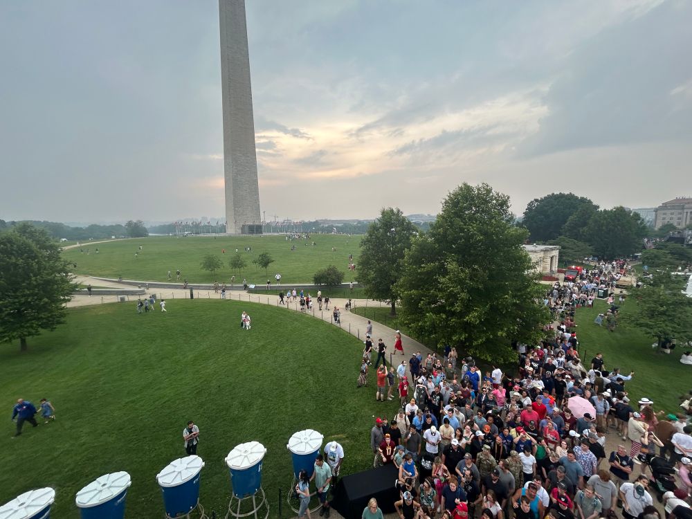 People at Trump’s military parade 