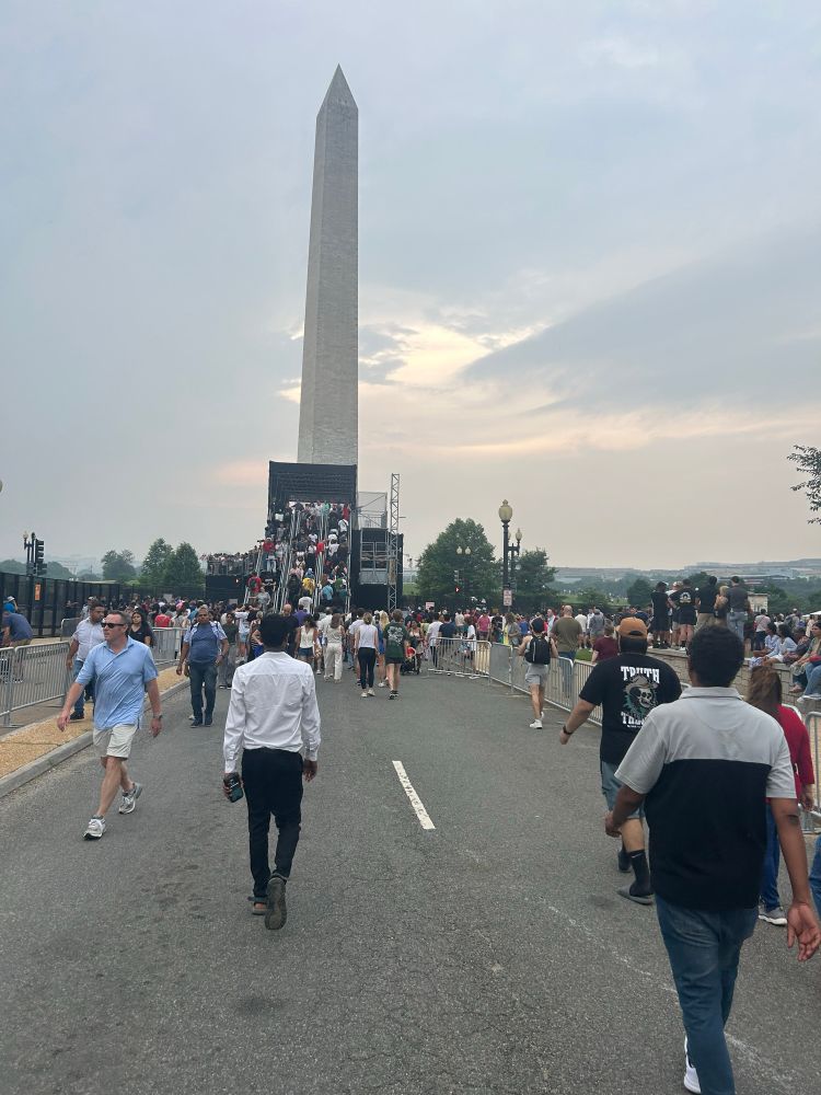 People at Trump’s military parade 