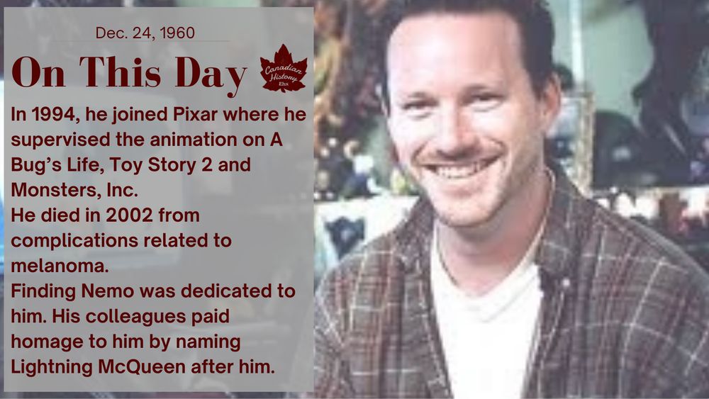 In 1994, he joined Pixar where he supervised the animation on A Bug’s Life, Toy Story 2 and Monsters, Inc.
He died in 2002 from complications related to melanoma.
Finding Nemo was dedicated to him. His colleagues paid homage to him by naming Lightning McQueen after him.