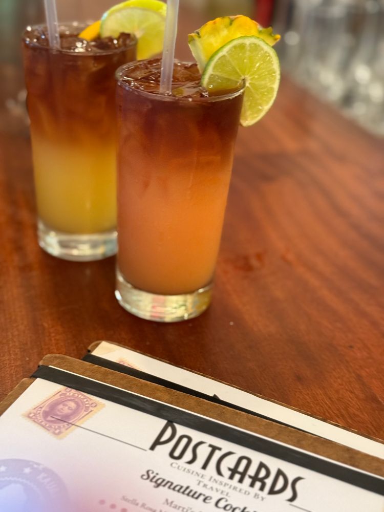 Postcards mai tai cocktails