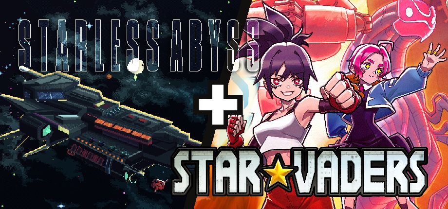 Starless Abyss + StarVaders Key Art split screen