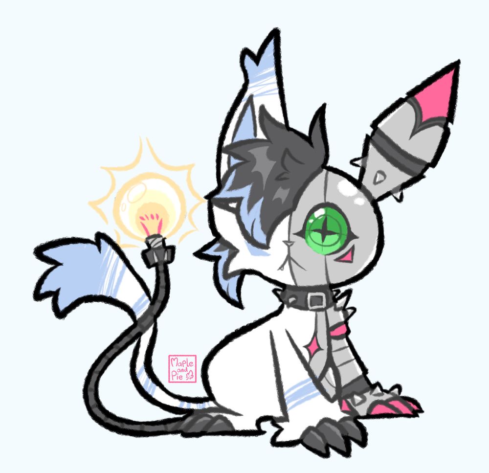 A Maquinamon with a different colour scheme and slight alterations to the design