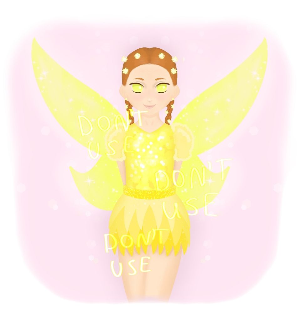 Digital art drawing illustration painting doodle digital artist Commission commissions comm order fairy fairytale yellow ginger shiny story коммишен комм заказ диджитал арт рисунок дудл фея сказка